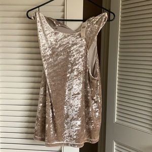 Flattering velvet tank from Anthropologie